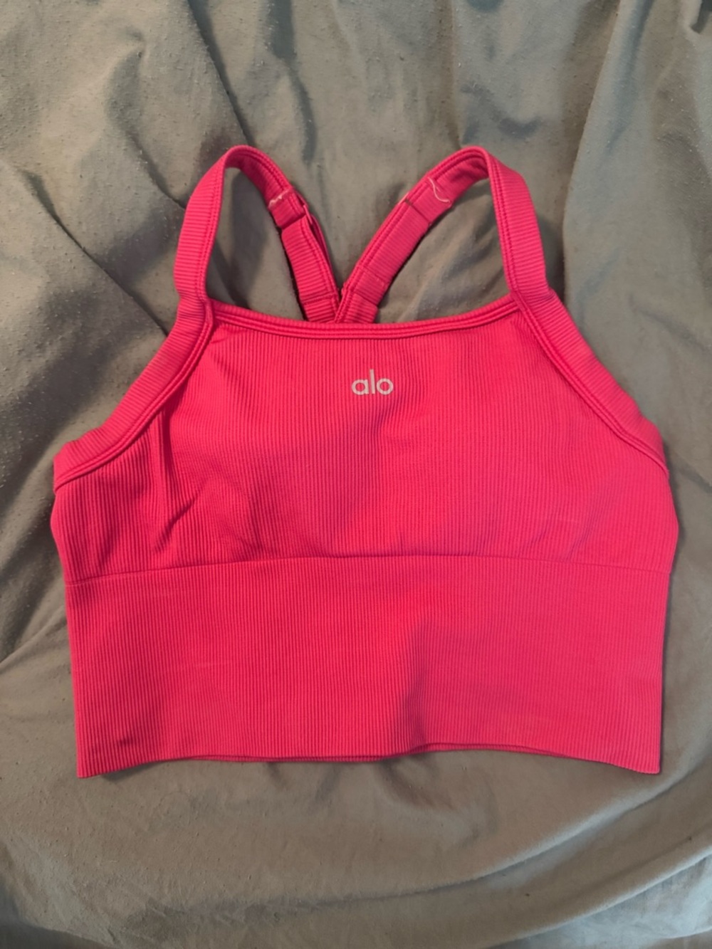 ALO Yoga Seamless Ribbed Favorite Bra Tank Top